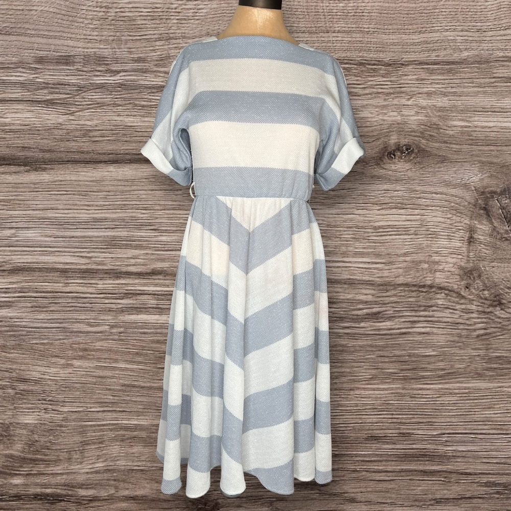 Stuart Baxby Petites Striped Midi Dress